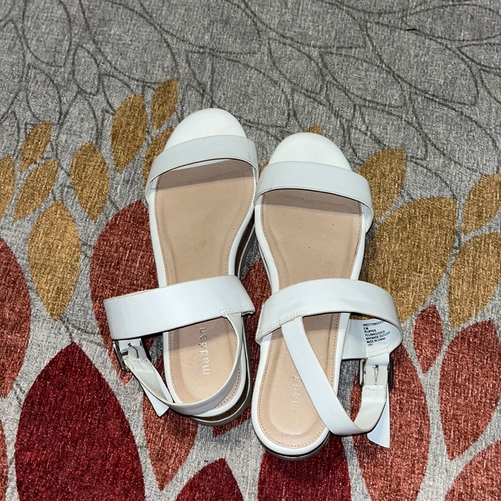 white sandal